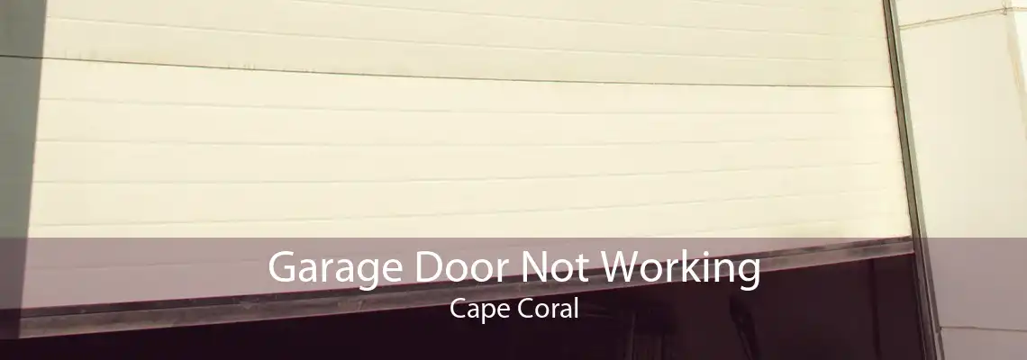 Garage Door Not Working Cape Coral