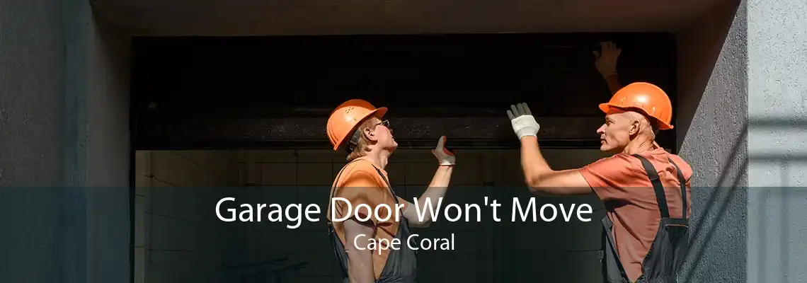 Garage Door Won't Move Cape Coral