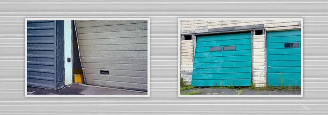 Crooked Aluminum Garage Door Repair in Cape Coral